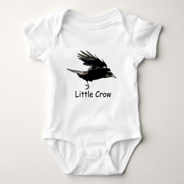 Body Para Bebé Flying Black CROW Art for Baby (Anverso)