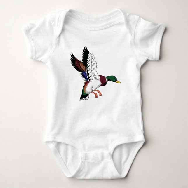 Body Para Bebé Flying Mallard (Anverso)