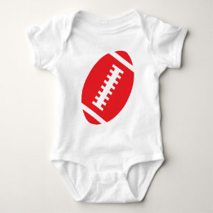 Body Para Bebé FOOTBALL BABY White Fútbol Rojo delantero