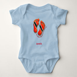 Body Para Bebé Footprints S2 Baby Tee BodySuit - Trini