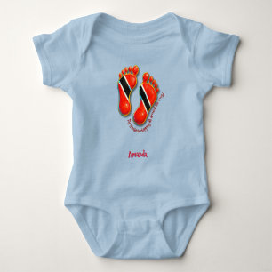 Body Para Bebé Footprints S2 Baby Tee BodySuit - Trini