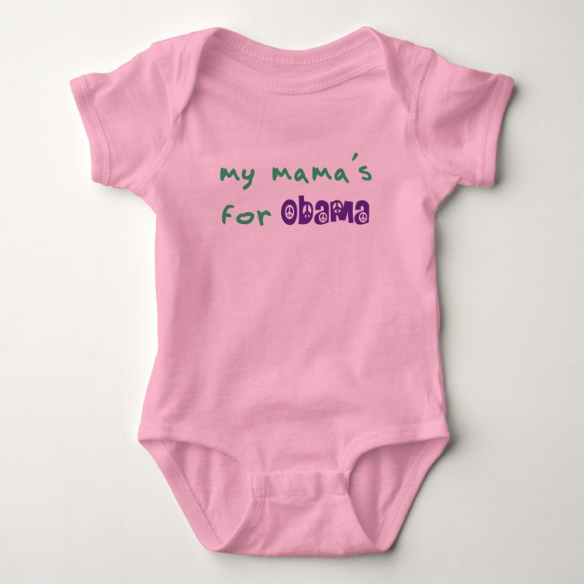 Body Para Bebé For Obama Bodysuit de mi mamá (Anverso)