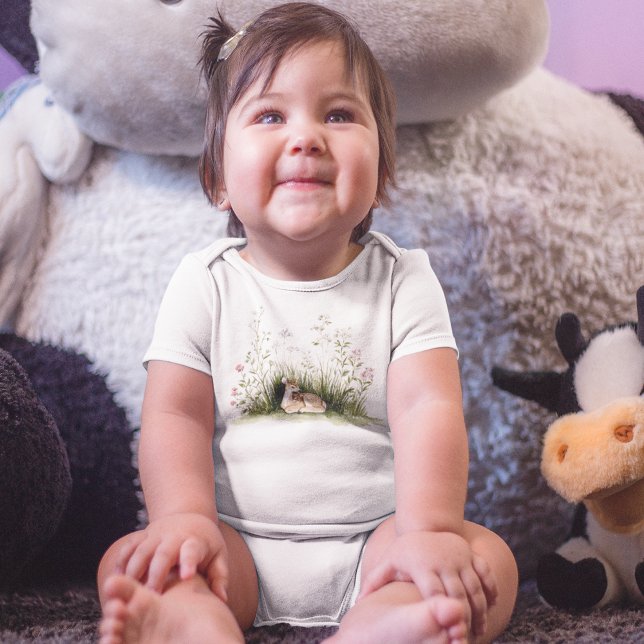 Body Para Bebé Forest Woodland Baby Deer  (Forest Woodland Baby Deer Baby Bodysuit)