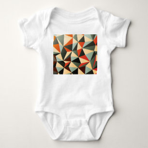 Body Para Bebé Forma de diamante: diseño abstracto de vintage