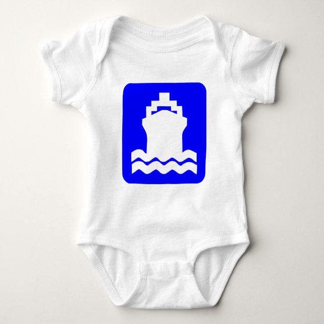 Body Para Bebé Forma de envío - Azul (Anverso)