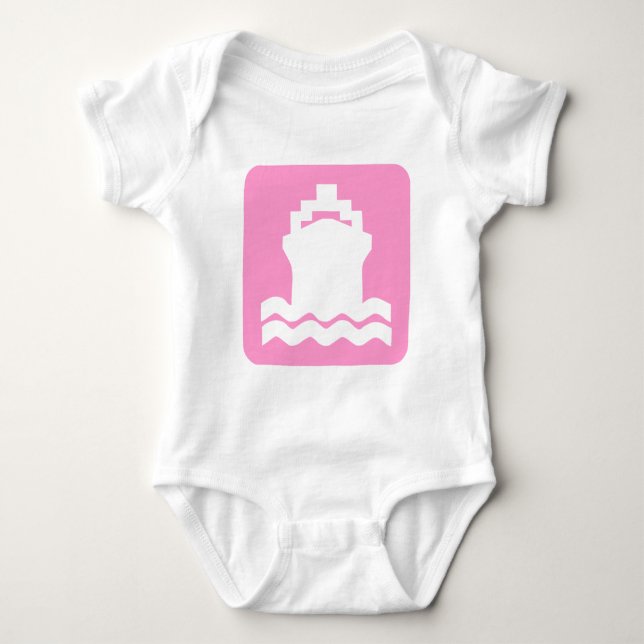 Body Para Bebé Forma de envío - Rosa (Anverso)