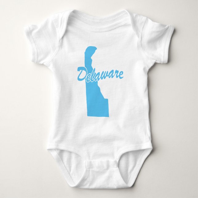 Body Para Bebé Forma Estado De Delaware (Anverso)