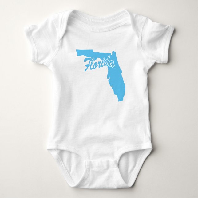Body Para Bebé Forma Estado de Florida (Anverso)