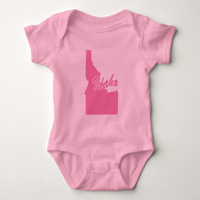Body Para Bebé Forma Estado De Idaho (Anverso)