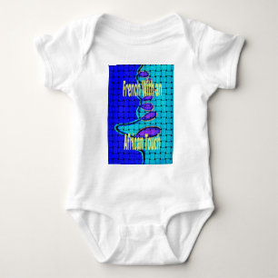 Body Para Bebé Forma púrpura abstracta del trenzado franco africa