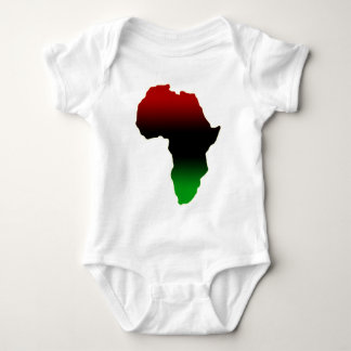 Body Para Bebé Forma roja, negra y verde de África