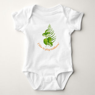 Body Para Bebé Formas en verde para un traje de bebé