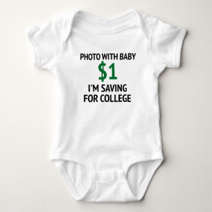 Body Para Bebé Foto con el mono del bebé $1