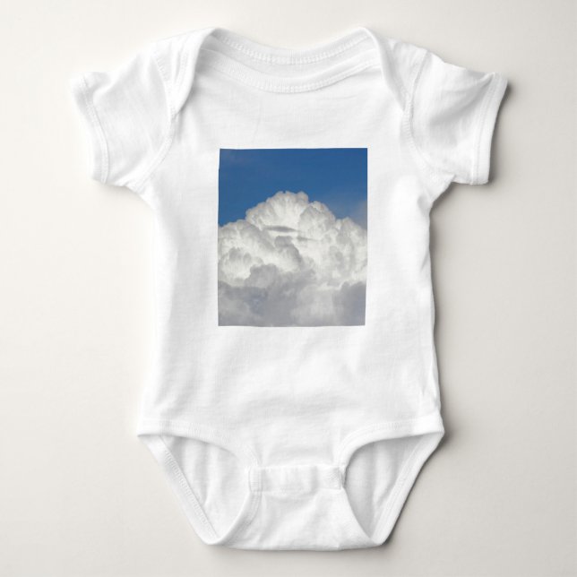 Body Para Bebé Foto Cuadrada - Nube (Anverso)