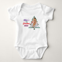 Foto personalizada árbol de Navidad del primer año