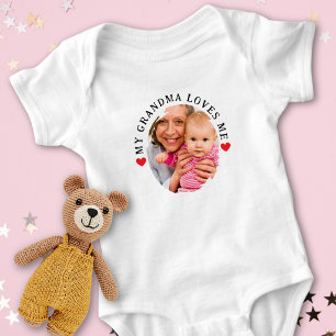 Body Para Bebé Foto Personalizada Mi Abuela Me Ama Nieto
