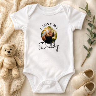 Body Para Bebé Foto personalizada Te amo papá Día del padre