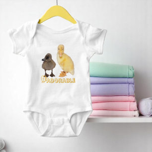 Body Para Bebé Fotografía amarilla y gris adorable de los