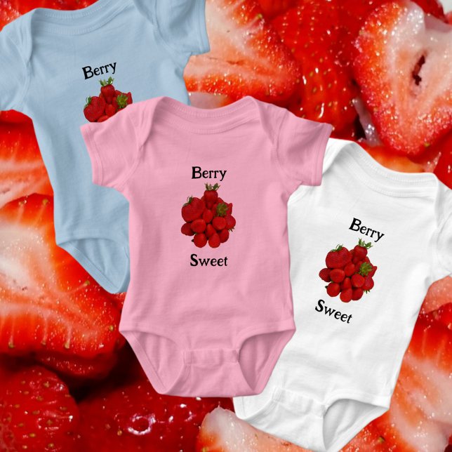 Body Para Bebé Fotografía de Fresas Rojas Berry Sweet (Subido por el creador)