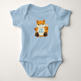 Body Para Bebé Fox Baby Shower Blue