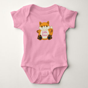 Body Para Bebé Fox Baby Shower Pink