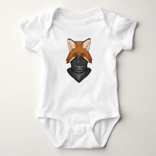 Body Para Bebé Fox como bandido con Kerchief