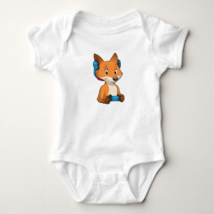 Body Para Bebé Fox como Gamer con Joystick