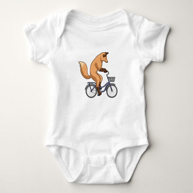Body Para Bebé Fox con bicicleta (Anverso)