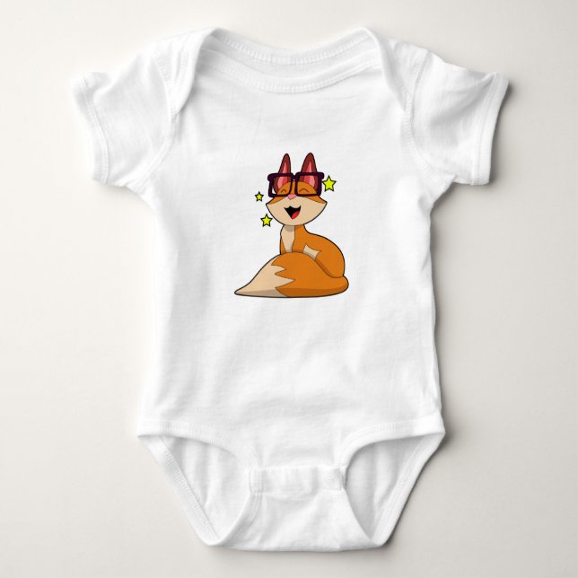 Body Para Bebé Fox con gafas (Anverso)
