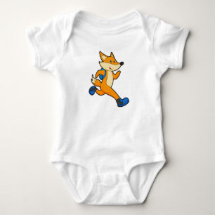 Body Para Bebé Fox en la carrera con mochila