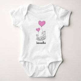 Body Para Bebé Fox Love Design Baby Shirt Bodysuit