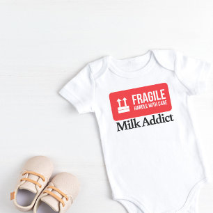 Body Para Bebé Frágil - Manejo con cuidado - Adicto a la leche