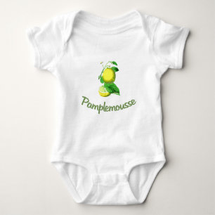 Body Para Bebé Francés de Pamplemousse para el pomelo
