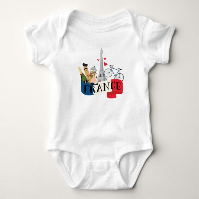 Body Para Bebé Francia (Anverso)