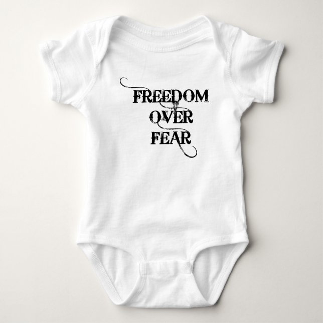 Body Para Bebé Freedom Over Fear (Anverso)