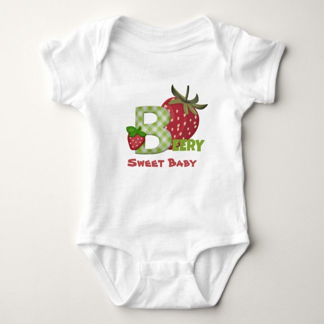 Body Para Bebé Fresa Berry Sweet Baby Bodysuit T-Shirt (Anverso)