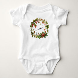 Body Para Bebé Fresa personalizada de un chiste - Un año de edad