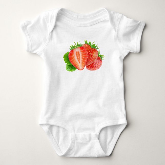 Body Para Bebé Fresas (Anverso)