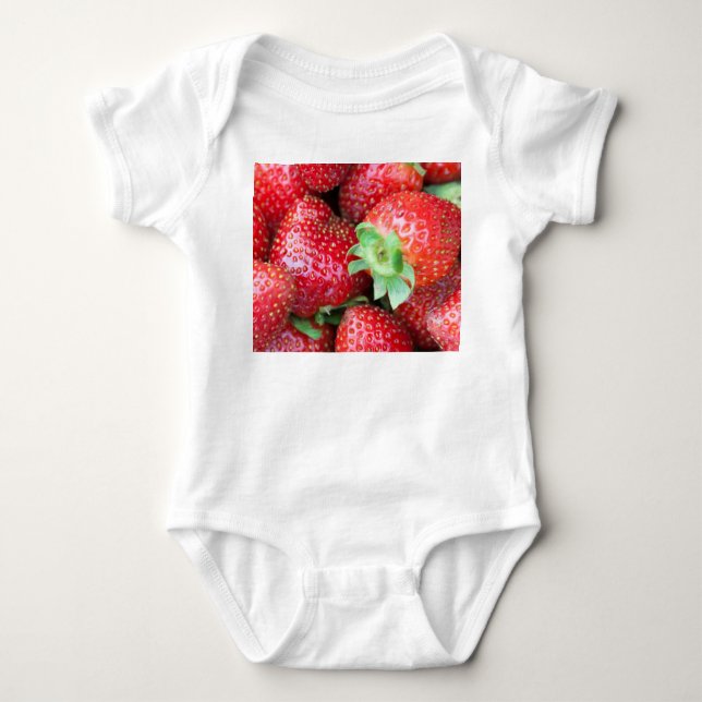 Body Para Bebé Fresas dulces rojas (Anverso)