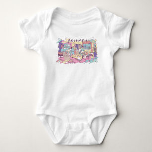 Body Para Bebé FRIENDS™ Apartamento Dibujo Animado