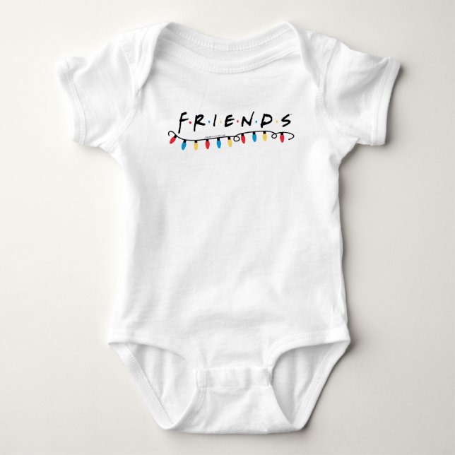 Body Para Bebé FRIENDS™ | Luces de Navidad Logo (Anverso)