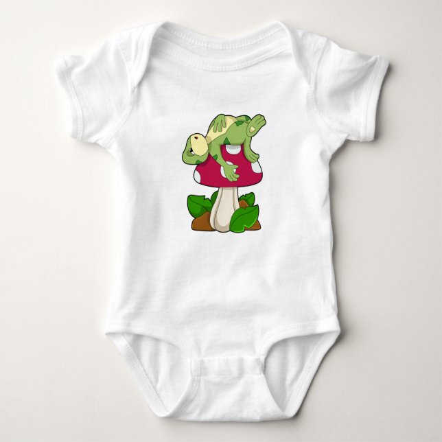 Body Para Bebé Frog at Sleeping with Mushroom (Anverso)