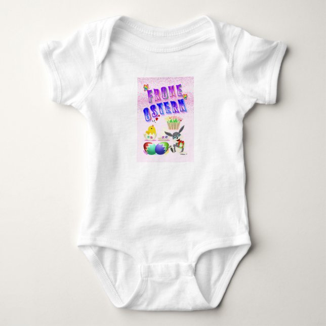 Body Para Bebé Frohe Ostern (Anverso)