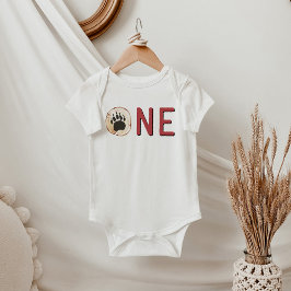 Body Para Bebé FROST Lumberjack Bear Mountain 1er cumpleaños