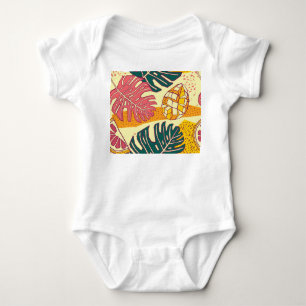 Body Para Bebé Fruta tropical: Diseño de patrones vibrantes