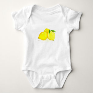 Body Para Bebé Frutas de limones amarillos