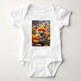 Body Para Bebé Fuchs auf der Wiese