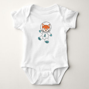 Body Para Bebé Fuchs vuela En El Espacio Como Un Cohete Astronaut