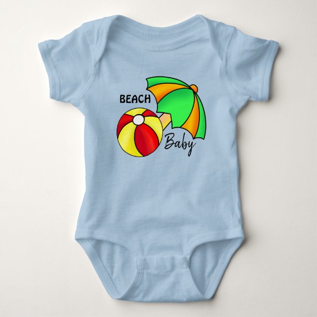 Body Para Bebé Fun Beach Ball de paraguas Happy Cuddle Cat Cuddle (Anverso)
