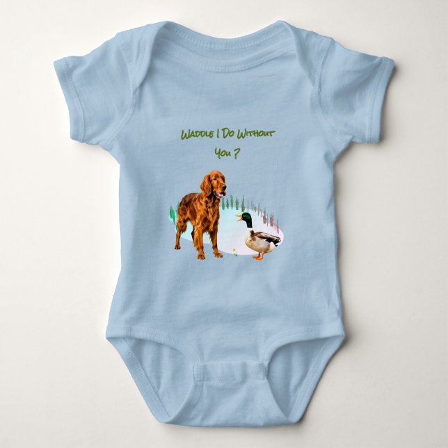 Body Para Bebé Fun Dog Duck Besties Animals  (Anverso)